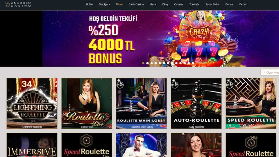 Anadolucasino Canlı Rulet Sitesi